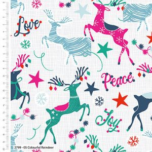 Colourful Christmas-Reindeer-by The Craft Cotton Co.