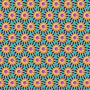Sunflower(Teal & Yellow) By Makower