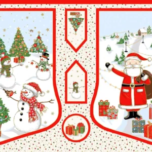 Jolly St Nick Stocking Panel by Makower