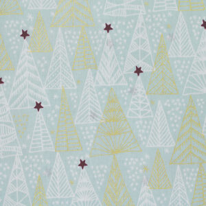 Oh Christmas Trees metallic-Mint