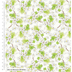 A Country Walk by Debbie Shore-Blossom Off White