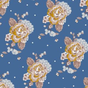Country Skies and Nutmeg-Blue Floral