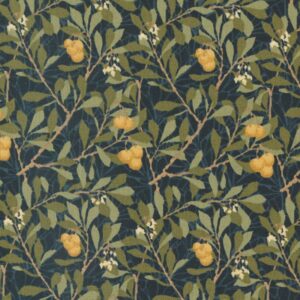 Moda Morris Meadow-Arbutus Damask Black