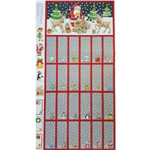 Fold Up Advent Calendar- Santa and two Reindeer