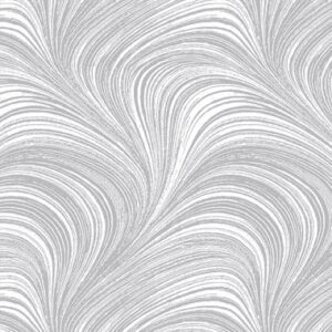 Pearlescent Wave Texture-Silver by Benartex