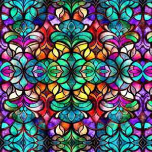 Radiant Reflection-Stained Glass Window by Quilting Treasures