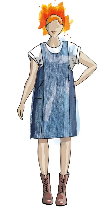 Sew Different Sewing Pattern-Hepworth Pinafore