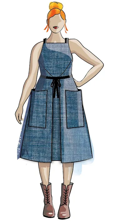 Sew Different Sewing Pattern-Kahlo Tabbard
