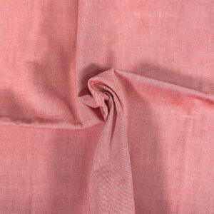 Cotton Oxford Chambray-Red