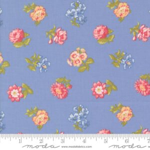 Memory Lane-Field Floral Blue by Brenda Riddle for Moda