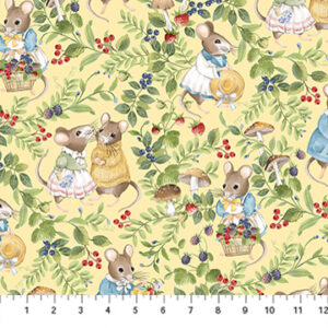 Country Mouse-Scenic Mice by Deborah Edwards for Northcott